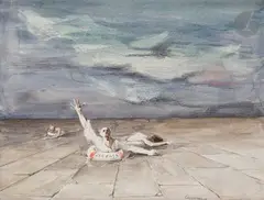 Titanic by Jean Gourmelin, Encre et aquarelle, sold Nov 2022