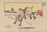 Fâcheuse rencontre by Louis Forton, 1913, Encre et aquarelle, sold Nov 2022