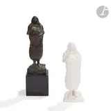 Maternité by Léopold Kretz, Épreuve en bronze patiné brun nuancé de vert, sold Oct 2022