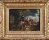 Épisode de l'invasion cosaque en 1815 by Nicolas Toussaint Charlet, Panneau, sold Apr 2011