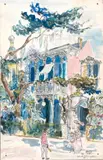 Nouvelle-Orléans by Philippe Julian, Plume, aquarelle, sold Feb 2011
