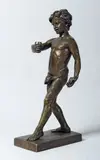 Le joueur de palets by François Roger, Épreuve en bronze patiné, sold Feb 2011