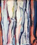 Composition by Philippe Hosiasson, 1971, Toile signée et datée en bas à droite, sold Nov 2011