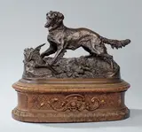 Chien à l'arrêt by Pierre-Jules Mêne, Bronze à patine brune nuancée, sold Nov 2011