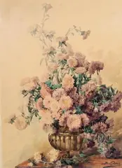 Lilas parme by Blanche Odin, Aquarelle, sold Jun 2011