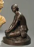 Jeanne d'Arc by Henri Chapu, Bronze à patine brune, sold Jun 2011