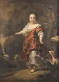 Portrait de jeune fille en Diane chasseresse by Jan van Noordt, Toile, sold May 2011
