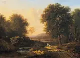 Scène de chasse à courre en forêt by Victor de Grailly, Toile, sold May 2011