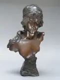 Mignon by Emmanuel Villanis, Epreuve en bronze à patine brune, sold Nov 2010