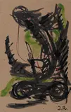 Sans titre by Jean Raine, Encre et aquarelle sur carton, sold Jun 2022