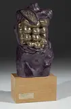 pour la Maison DAUM Maternité by Salvador Dalí, Épreuve en pâte de verre mauve et bronze doré, sold Jun 2022