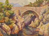 Pont sur la Gravona by Paul Corizzi, Aquarelle sur papier, sold Jun 2022