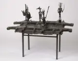 L'Échiquier, petit 1955 by Germaine Richier, Épreuve en bronze à patine brune foncée, sold May 2022