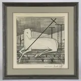 L'Agneau pascal by Bernard Buffet, 1954, Lithographie en noir, sold May 2022