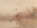 Vers l'étang de Roche by François-Auguste Ravier, Aquarelle et Crayon et sur papier, sold May 2022