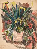 Bouquet de fleurs printanier by Jean Dufy, 1916, Aquarelle, sold May 2022