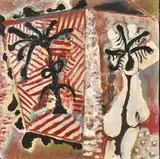Punk reflection, 1988-1989 by Anthony Whishaw, Technique mixte, acrylique et collage de carton et de papier sur carton toilé, sold May 2022