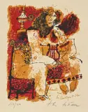 Chante-moi le Cantique de Sion by Théo Tobiasse, Lithographie, sold May 2022