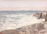 Bord de mer by Louis Alexandre Cabié, Aquarelle, sold Jun 2020