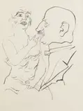 Dissimilar Pair by George Grosz, 1922, Lithographie, sold Dec 2019