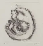 Petit torse violet by Jean Fautrier, 1947, Eau-forte et aquatinte en couleurs sur vélin d'Auvergne, sold Dec 2019