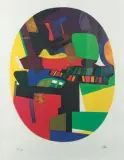Bouinotte by Maurice Estève, 1980, Lithographie en couleurs, sold Dec 2019