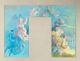 La musique by Jules Chéret, 1906, Pastel avec une réserve rectangulaire au centre, sold Dec 2019
