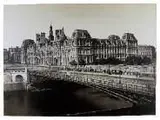 Hôtel de ville et Pont d'Arcole Paris by Édouard Baldus, Papier salé viré à l'or d'après négatif verre au collodion, sold Dec 2011