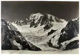 Le Mont Blanc vu du jardin, 1858 Tiré par Bisson frères à Paris la même année by Auguste-Rosalie Bisson, Épreuve albuminée d'après négatif verre au collodion, sold Dec 2011