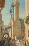 Ruelle près du minaret by Louis-Victor Gesta, Aquarelle sur papier, sold Jun 2019