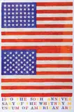 Th e double fl ag, 1980. Affi che by Jasper Johns, Lithographie sur papier archive (épais) reprenant la célèbre image « Th e fl ag », sold Mar 2009
