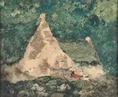 Une belle histoire, Bretagne by Ernest Guérin, Aquarelle, sold Mar 2024