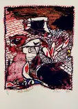 Passe Muraille by Pierre Alechinsky, 1990, Lithographie en couleurs, sold Sep 2012