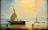 Marine by Henriette Herminie Gudin, Panneau, sold Jun 2012