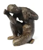 Musique, L'enchantement by Nathaneal Neujean, 1960, Epreuve en bronze à patine brune nuancée, sold Jun 2012