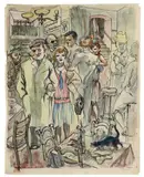 Scène de cabaret, Berlin, circa 1925 by George Grosz, Aquarelle sur papier, sold Jun 2012
