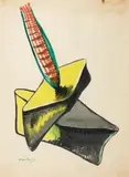 Transfiguration d'un cactus by Man Ray, 1945, Gouache sur papier, sold Jun 2012
