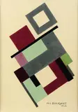 Composition abstraite by Marcel-Louis Baugniet, Gouache sur papier, sold Apr 2012