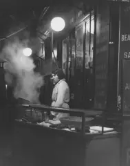 Café aux Halles, Paris by Pierre Jahan, 1934, Tirage argentique postérieur sur papier baryté, copyright du photographe, sold Oct 2026