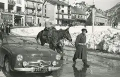 “Chasseur Alpins, le muletier”, Alpes by Maurice Bonnel, 1950, Tirage argentique postérieur sur papier baryté, crédit du photographe, sold Oct 2026