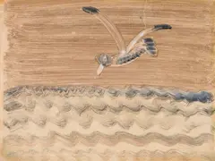 Brown Bird Brown Sea by Milton Avery, 1951, colour monotype, sold Nov 2018