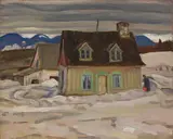 Near St. Joachim by A. Y. Jackson, oil on board, sold Nov 2018