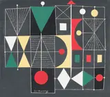 Signal Façade by B. C. Binning, 1952, oil on board, sold May 2018