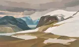 Over Ellesmere Island by Alan Caswell Collier, oil on canvas, sold Nov 2018