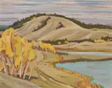 Cariboo Country, BC by A. Y. Jackson, oil on board, sold Oct 2018