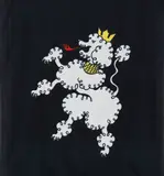 The Poodle Never Begs Except for Meaning (Ghent Scarf) by General Idea, screenprint on nylon, sold Sep 2018