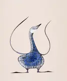 Blue Goose by Benjamin Chee Chee, 1975, acrylic on paper, sold Sep 2018