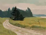 Southern Shore of Grand Manan Island, NB by Alan Caswell Collier, oil on board, sold Aug 2018