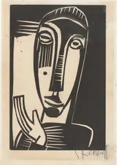 Kleine Prophetin by Karl Schmidt-Rottluff, 1919, Holzschnitt auf Papier, sold Sep 2026