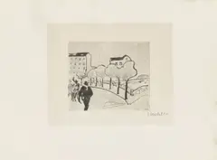 Straße am Hafen by Erich Heckel, 1910, Kaltnadel auf Velin, sold May 2026